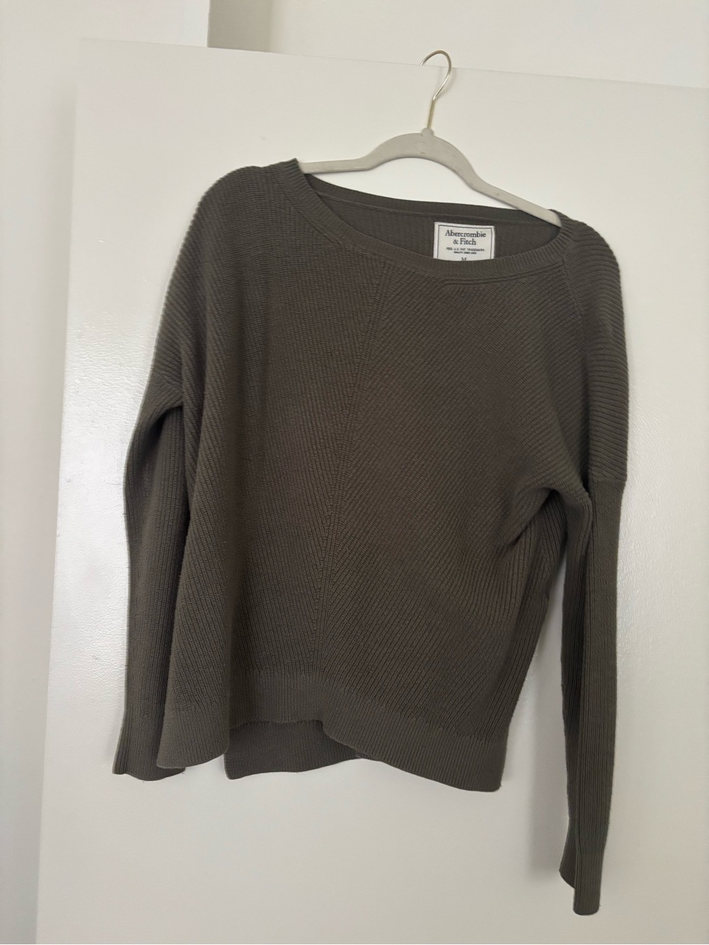 Abercrombie & Fitch Olive Crewneck Sweater